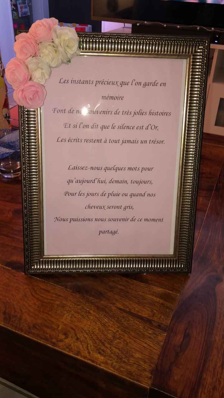Cadre pour livre d’or - 1