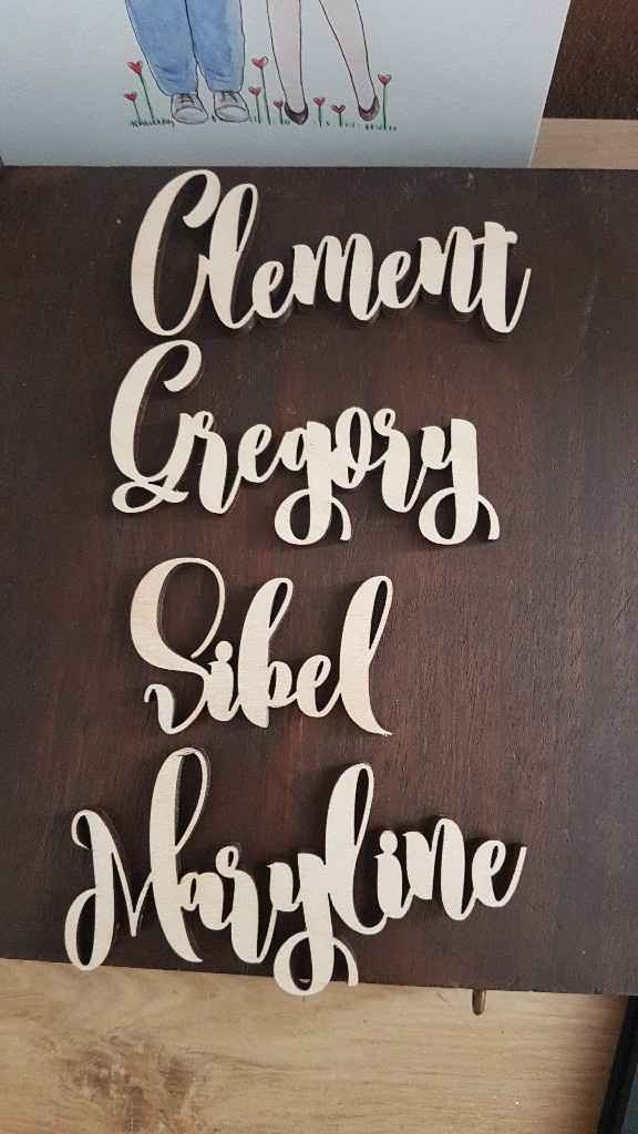 Les marques places en bois 😍 - 2