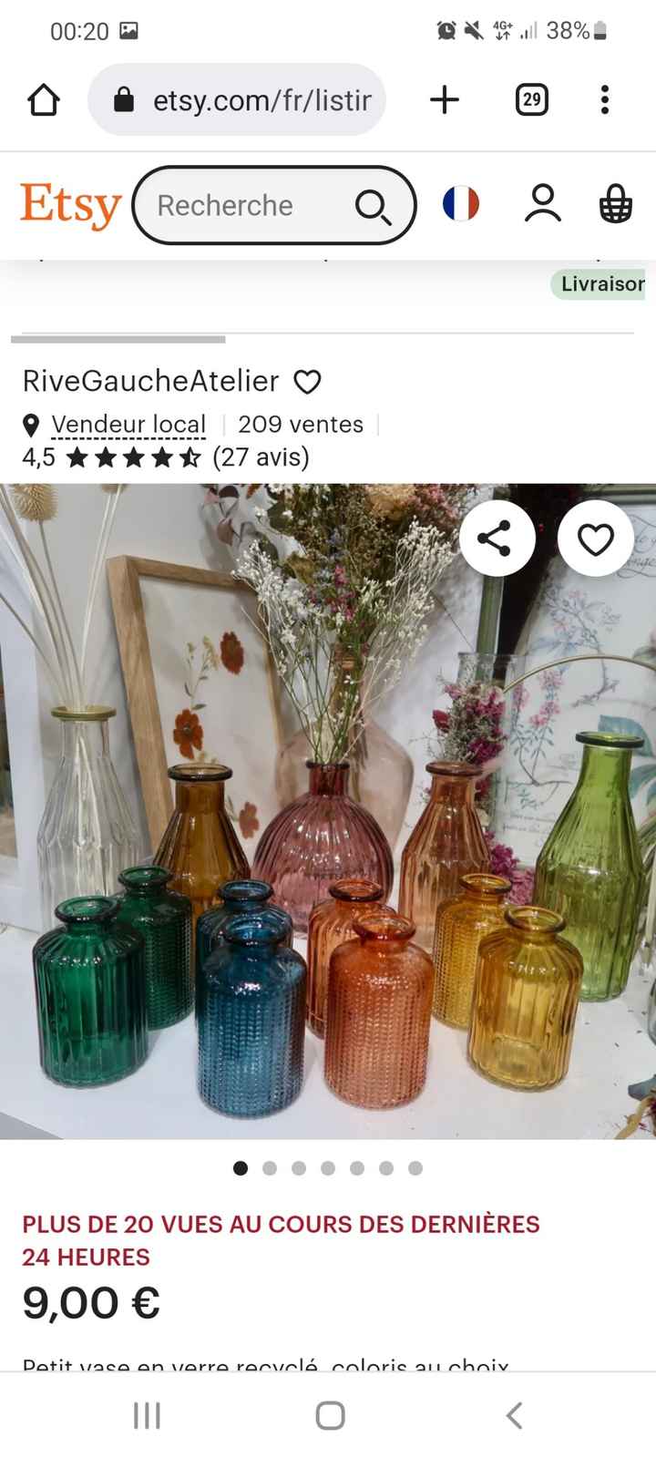 Recherche Vases transparents colorés - 2