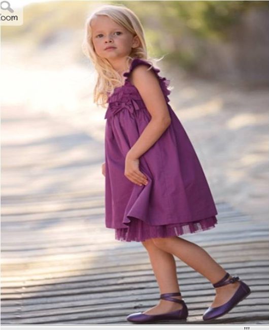 Robe demoiselle d'honneur en violet pour Lola