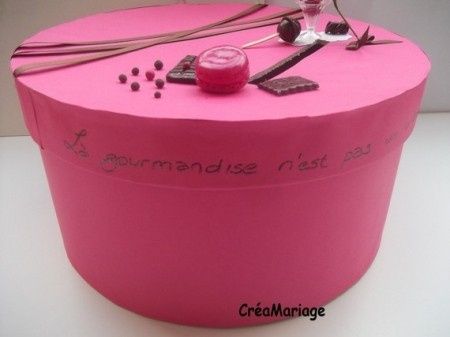 Déco urne semaine 19 - Assortiment de couleur en rose et chocolat