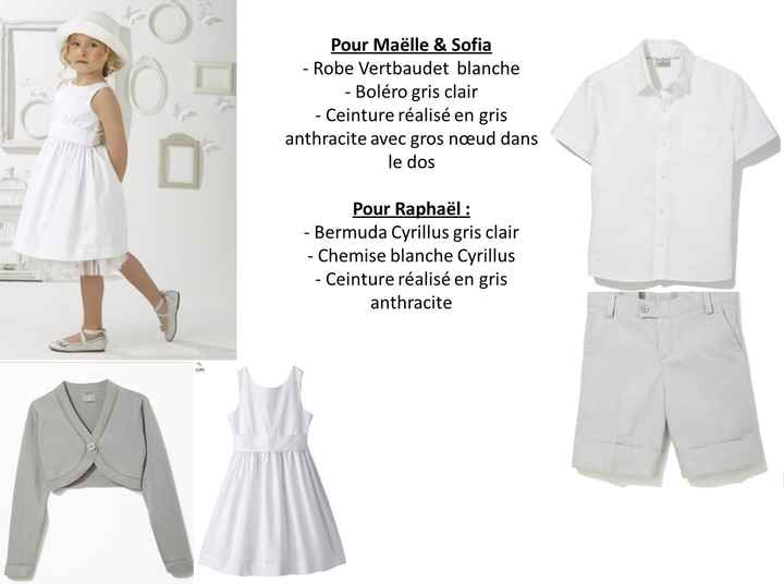 Tenues pour le cortège