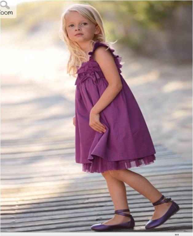 Robe demoiselle d'honneur en violet pour Lola