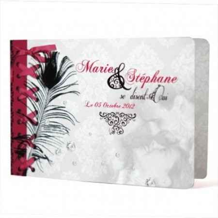 Idée faire part pour Cassandre : Rose blanc et noir 