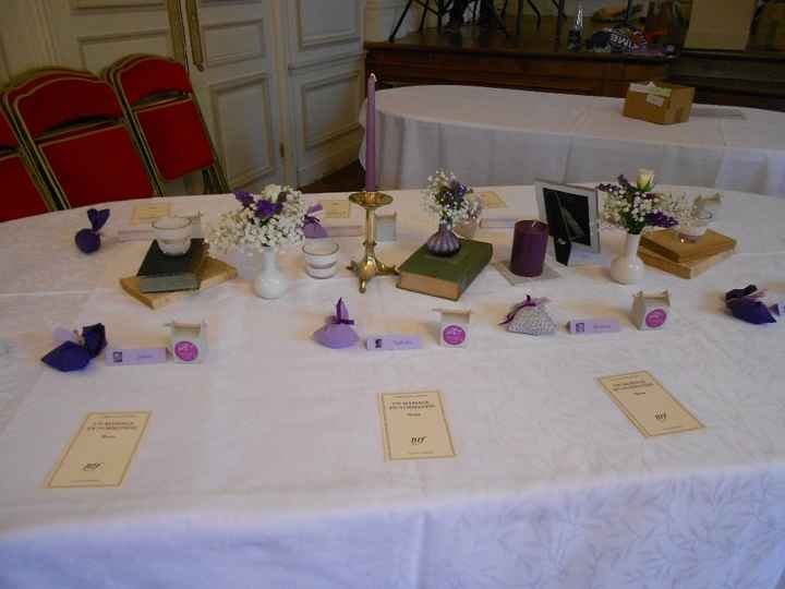 6. Déco de table littérature