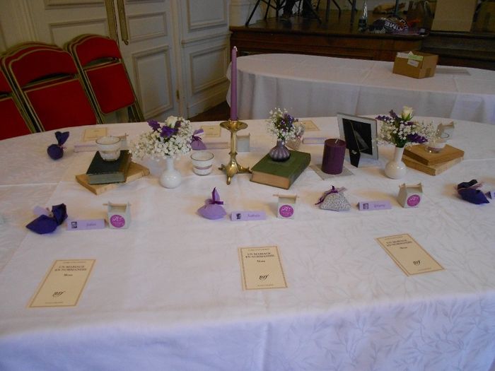 6. Déco de table littérature