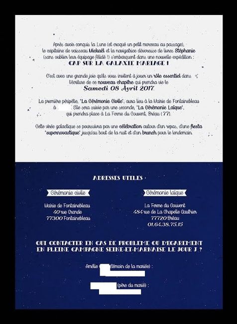 Texte faire part intérieur