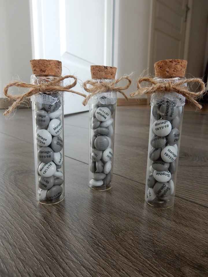 Nos M&M's cadeaux aux invités