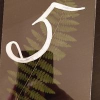 Numéro de table plexiglass - 2