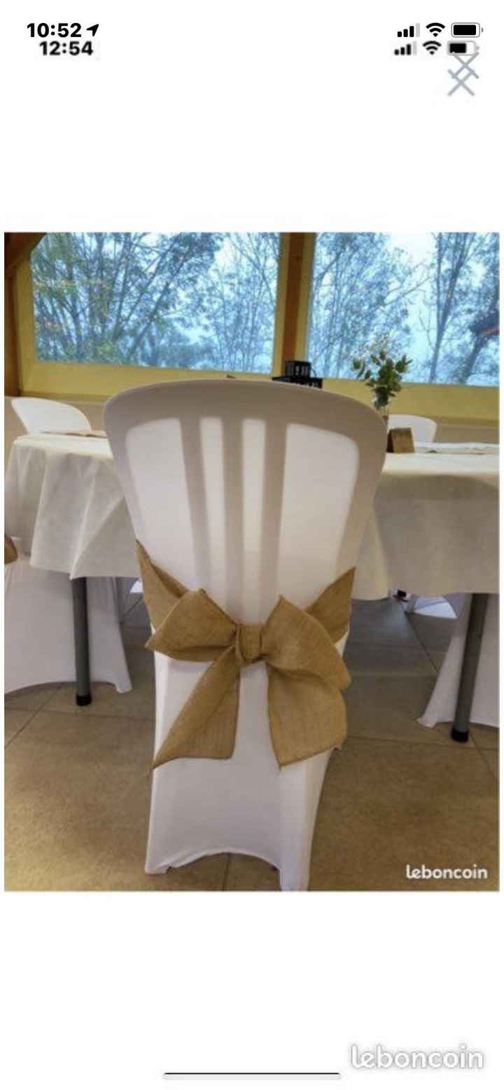 Nœuds de chaises toile de Jute - 1