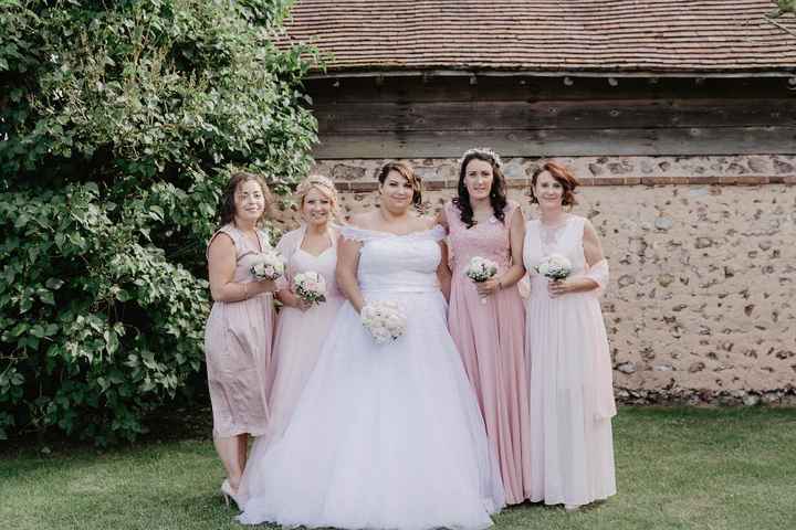 Avec les demoiselles d'honneur