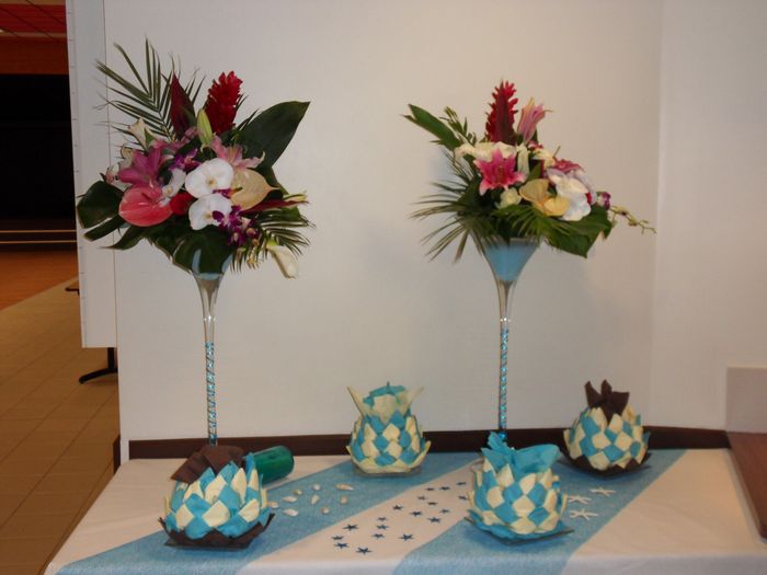 Vase martini et bonbonniere
