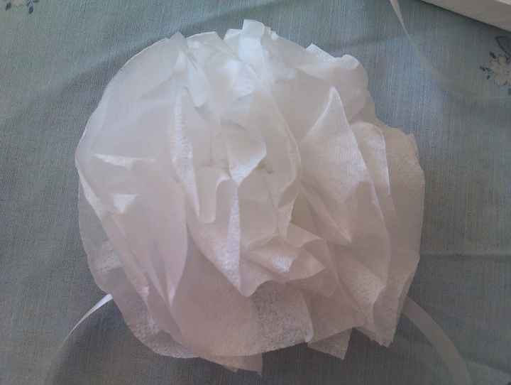 pliage fleur boule pour voiture cortège ou autre...