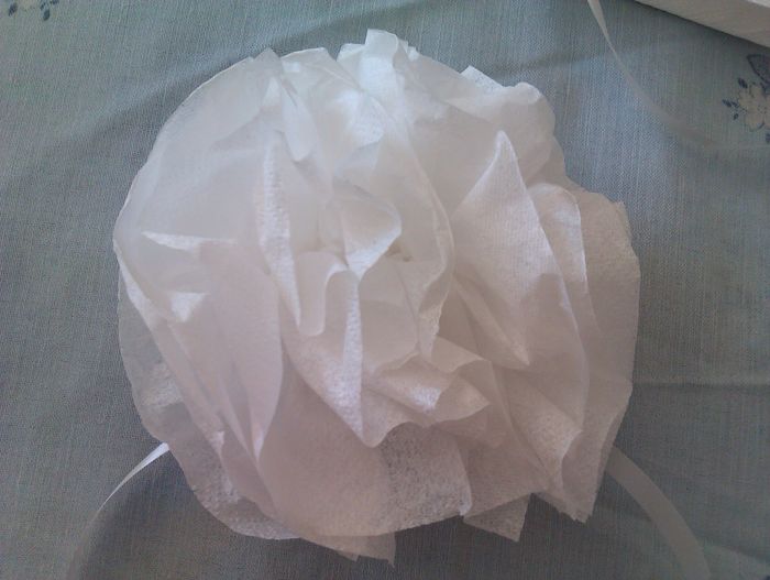 pliage fleur boule pour voiture cortège ou autre...