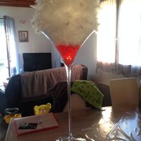 J'ai besoin d'idées pour la decoration de vases martinis  - 1