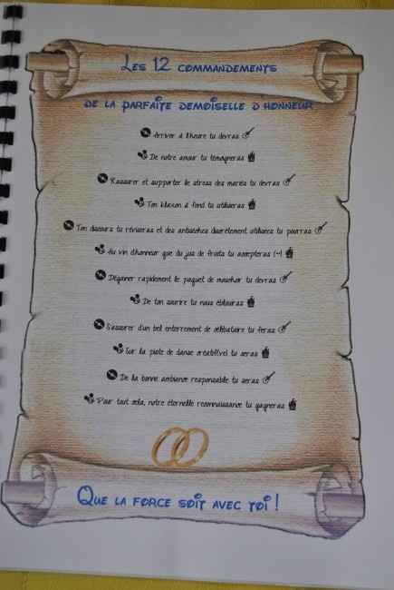 Livret demoiselle d'honneur