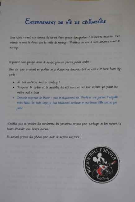 Livret demoiselle d'honneur