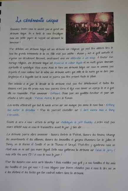 Livret demoiselle d'honneur