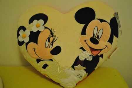 Coussin mariage Disney