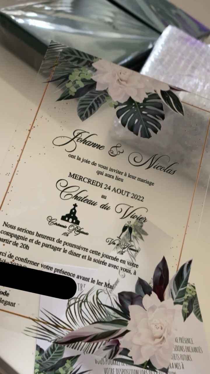 Réception des Faire-part ! - 1