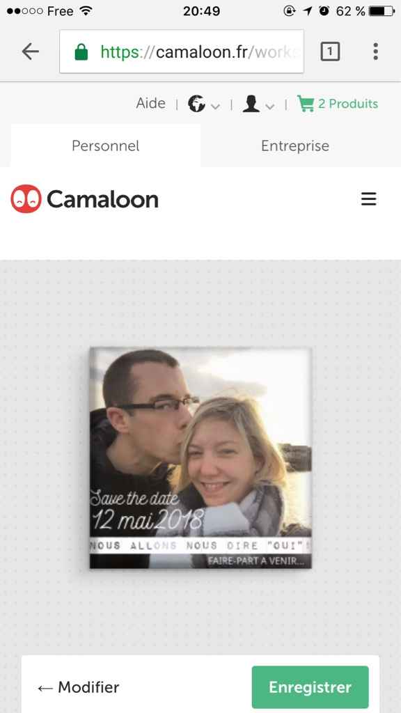 Save the date commandés - 1