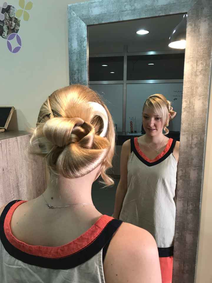 Essayage chignon - 2
