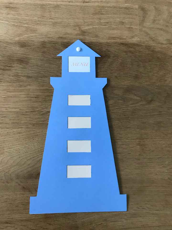 Menu thème de la mer - 1