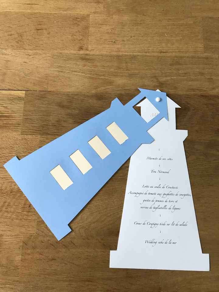 Menu thème de la mer - 2