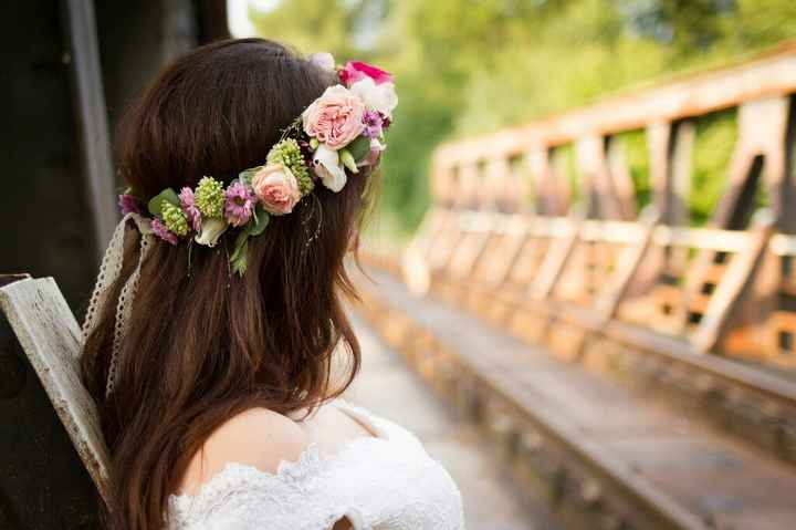  Couronne fleurie et bouquet bohème - 2