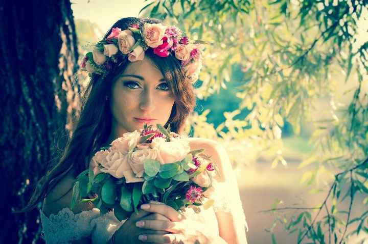  Couronne fleurie et bouquet bohème - 5