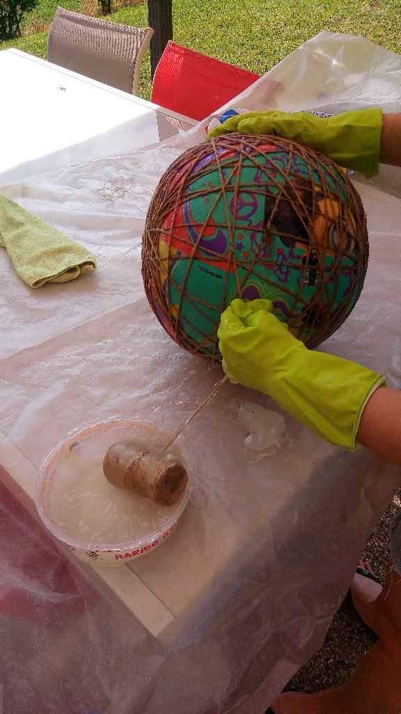 Boule ficelle diy - 2