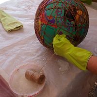 Boule ficelle diy - 2