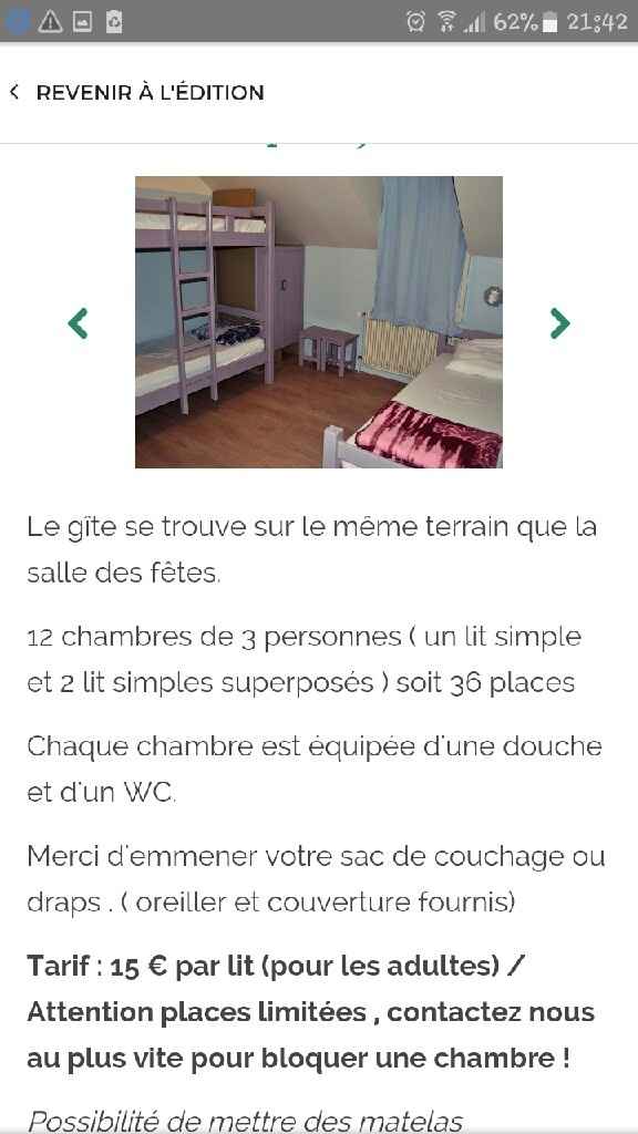 Texte faire-parts : hébergement - 2