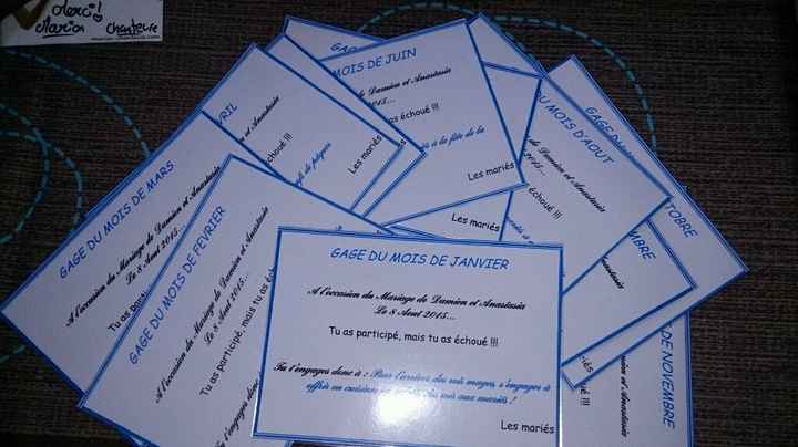 Panneaux gages pour le jeux des 12 mois - 1