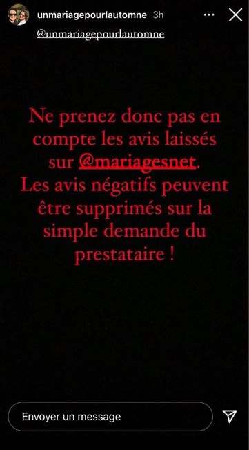 Avis prestataire biaisés. 2