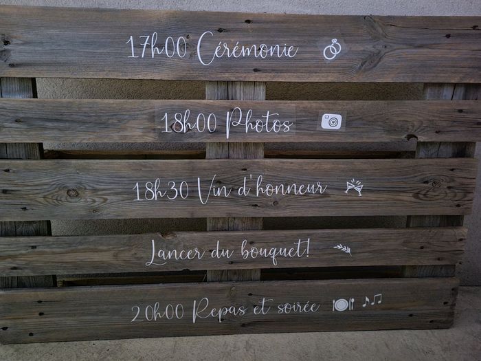 diy - Planning sur palette - 2