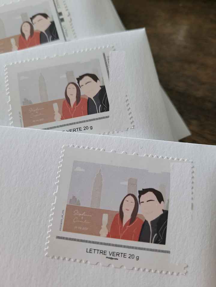 Timbres personnalisés reçus - 1