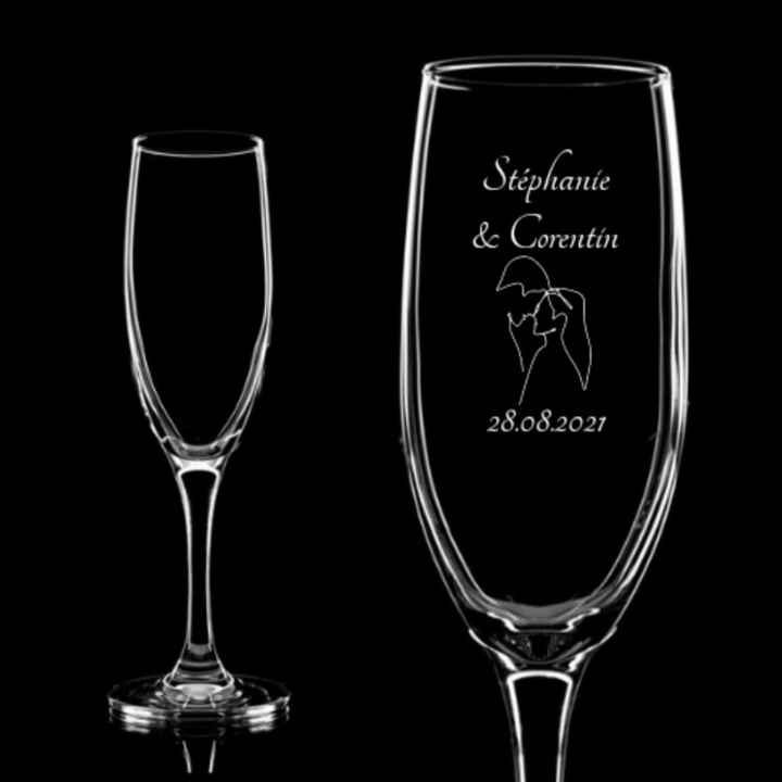 Flute de champagne personnalisé - 1