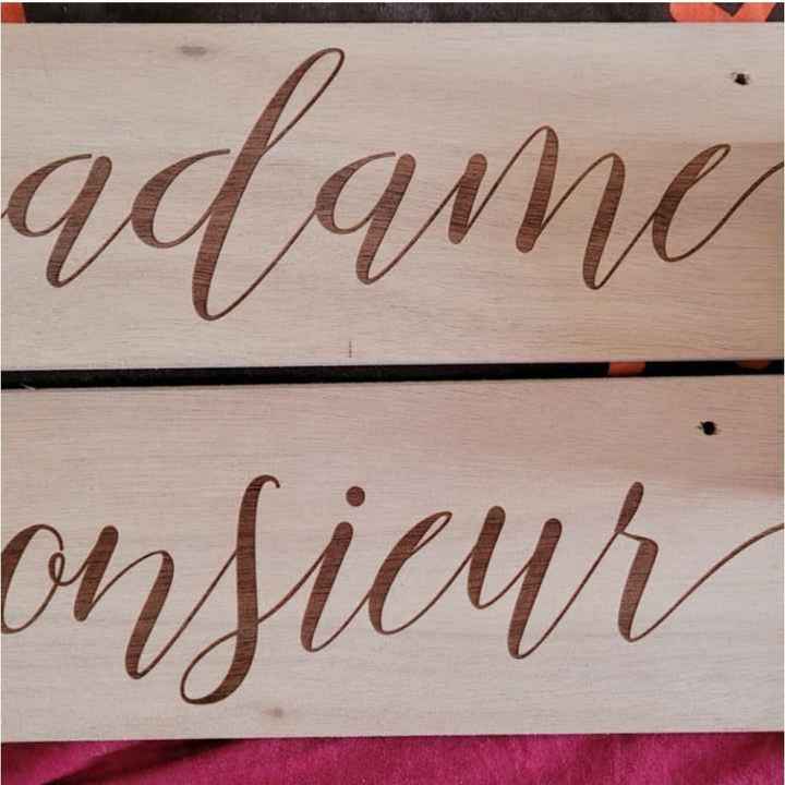 Personnalisation chaises des mariés - 2