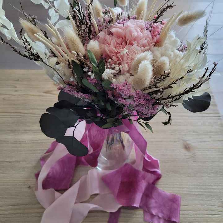 Bouquet Mariée Fleurs séchées 💐 Touche finale - 2