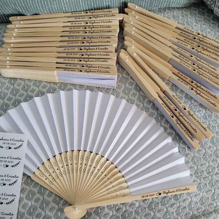 Personnalisation éventails invités - 1