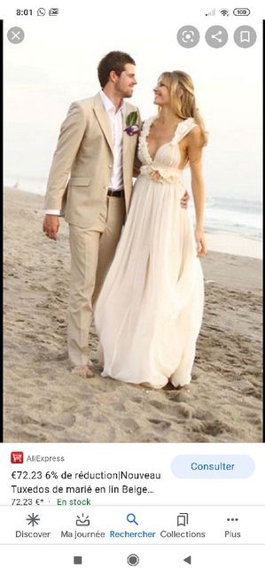 Robe Ivoire et chemise... - 1
