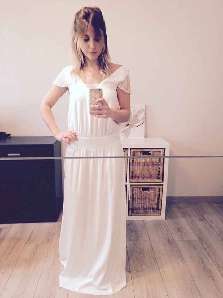 Robe de cérémonie civile reçue (la redoute) - 3