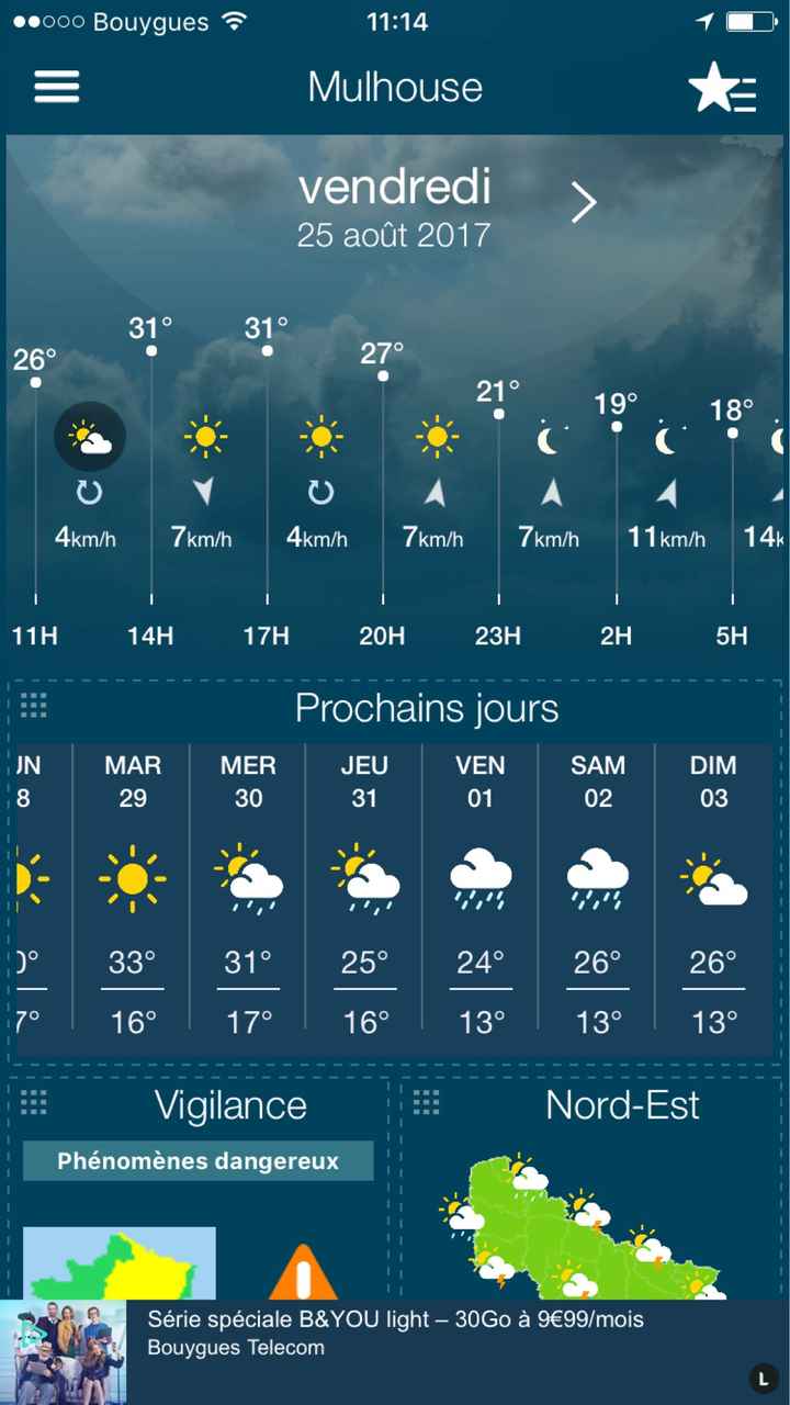 Mariées du 2 septembre: j-7: quand les applis météo te rendent hystériques!! - 1