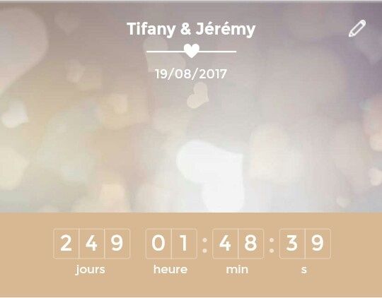 Combien de jours vous reste-t-il avant le grand jour ? - 1