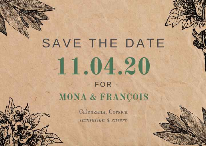 Save the Date Canva / envoi par mail - 1