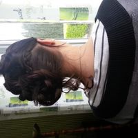 mon essai coiffure de derrière côté droit