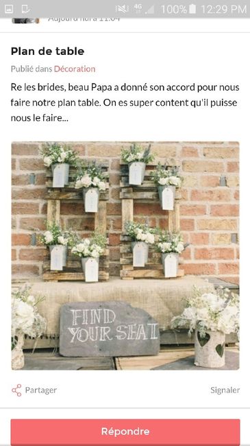 Plan de table nature/champêtre chic - 1