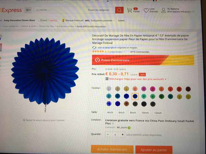 À la recherche de rosace bleu marine - 1