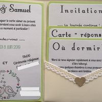 Faire part theme nature champêtre - 2